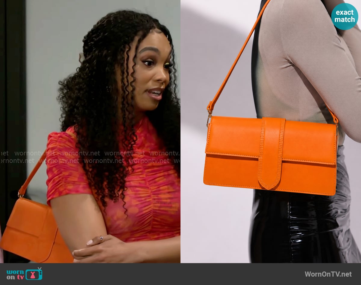 Fashion Nova Upscale Chic Handbag worn by Chelsea Hamilton (RhonniRose Mantilla) on Beyond the Gates