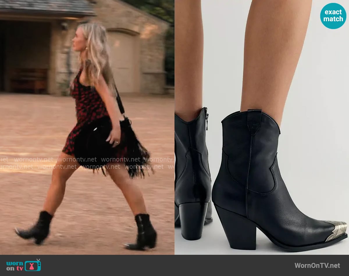Free People Brayden Western Boots worn by Oreana (Natalie Alyn Lind) on Dutton Ranch