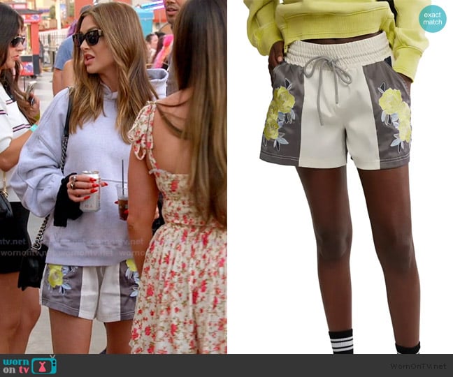 Free People In the Ring Drawstring Shorts worn by Lala Kent on The Valley