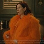 Elsbeth’s orange fur coat on Elsbeth