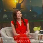 Geena Davis’ red dress on CBS Mornings