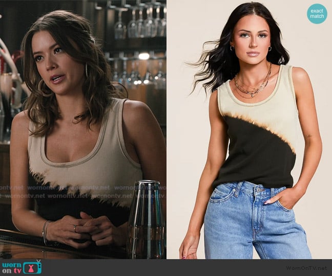 Gilded Intent Gradient Washed Tank Top worn by Maddie (Morgan Lindholm) on Marshals