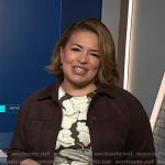 Gilma's brown floral dress on NBC News Daily
