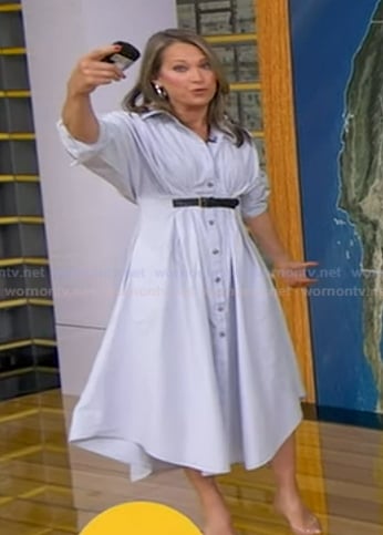 Ginger’s belted shirtdress on Good Morning America