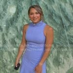 Ginger’s blue mock neck mini dress on Good Morning America
