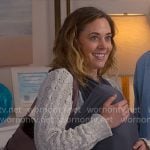 Ginny's blue floral dress on The Four Seasons