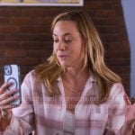 Ginny’s blush plaid pajamas on The Four Seasons