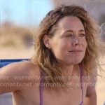 Ginny's purple swimsuit on The Four Seasons
