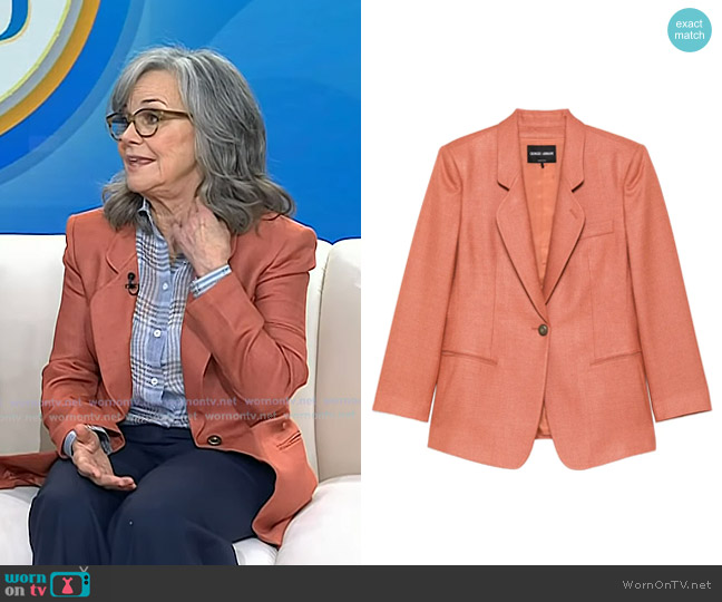 Giorgio Armani Single-breasted Blazer worn by Sally Field on Today