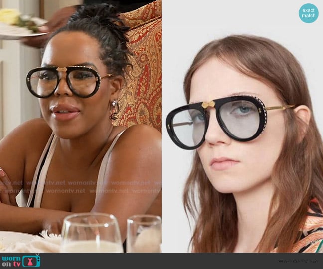 Gucci GG0307S worn by Kelli Ferrell on The Real Housewives of Atlanta