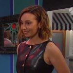 Gwen’s black leather vest on Days of our Lives