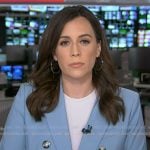 Hallie’s blue double breasted blazer on Today