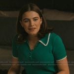 Hannah’s green trim polo on Off Campus