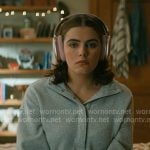 Hannah’s grey half-button sweatshirt on Off Campus