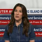 Heather's zip front denim dress on Good Morning America