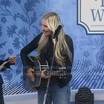 Holly Williams’s yellow t-strap pumps on Today