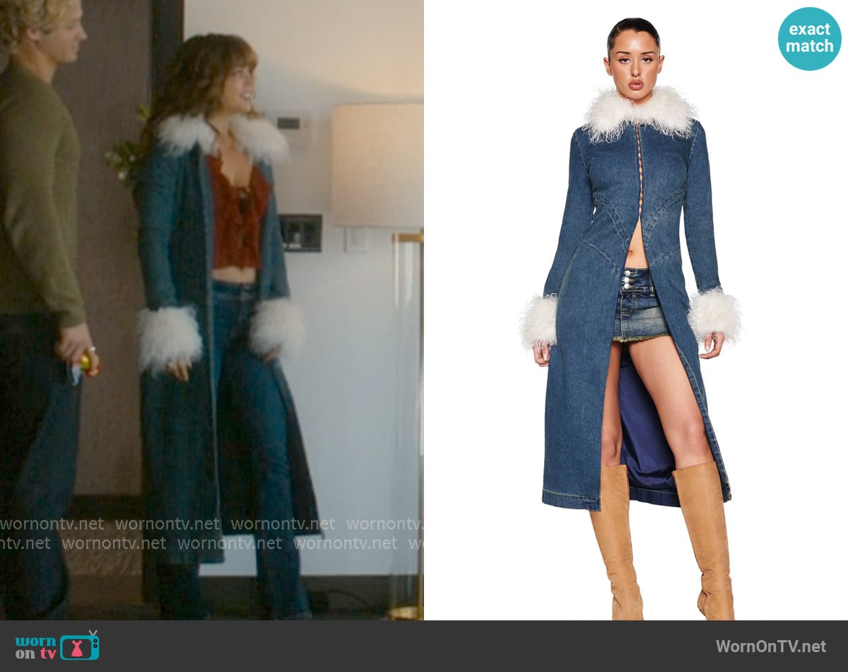 I Am GIA Sylvie Coat worn by Allie Hayes (Mika Abdalla) on Off Campus
