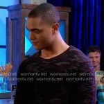 Kai’s camo print sweater on General Hospital