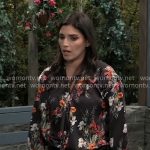 Brook Lynn’s floral blouse on General Hospital