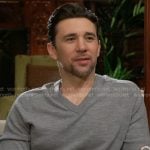 Cane’s grey v-neck sweater on The Young and the Restless