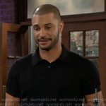 Holden’s black polo shirt on The Young and the Restless