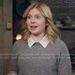 Sam’s grey collared sweater on Ghosts