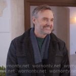 Jack's blue printed jacket on The Four Seasons