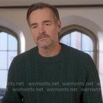 Jack's green cable knit sweater on The Four Seasons
