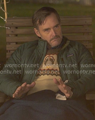 Jack’s green quilted jacket on The Four Seasons