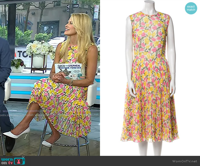 Jason Wu Floral Print Midi Dress worn by Beth Ostrosky Stern on Today
