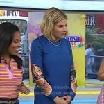 Jenna’s blue floral print maxi dress on Today