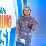 Jenna’s blue floral print maxi dress on Today