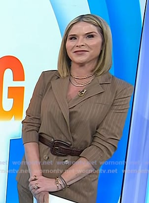 Jenna’s brown leather belt on Today