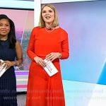 Jenna's red midi dress on Today
