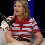 Jenna’s red stripe polo on Today