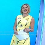 Jenna’s yellow floral embroidered dress on Today