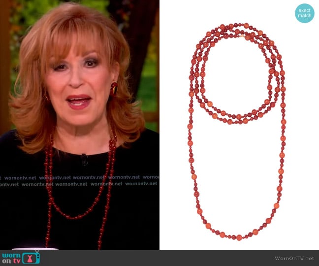 Jennifer Behr Veda Semiprecious Bead Necklace worn by Joy Behar on The View