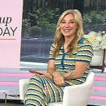 Jennifer Jolly’s striped crochet knit dress on Today