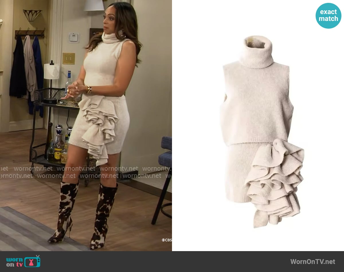 Jessica Bara Shaylee Three Piece Set worn by Mercedes (Amber Stevens West) on The Neighborhood