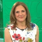 Jill Schlesinger's white floral dress on CBS Mornings