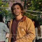 John’s beige zip jacket on Off Campus