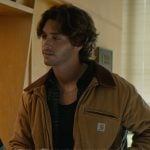 John’s brown zip up jacket on Off Campus