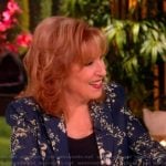 Joy's blue floral print blazer on The View