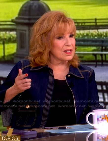 Joy’s denim jacket on The View