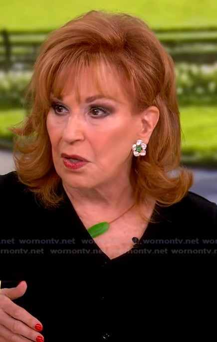 Joy’s green rock necklace on The View