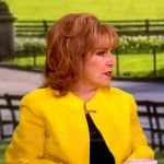 Joy’s yellow fringe jacket on The View