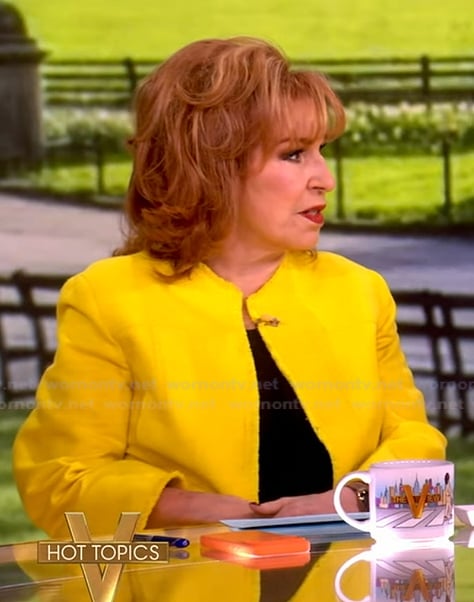 Joy’s yellow fringe jacket on The View