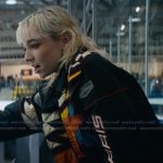 Jules’ black ski jacket on Off Campus