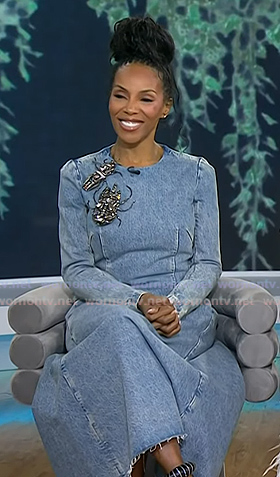 June Ambrose’s denim midi dress on Today