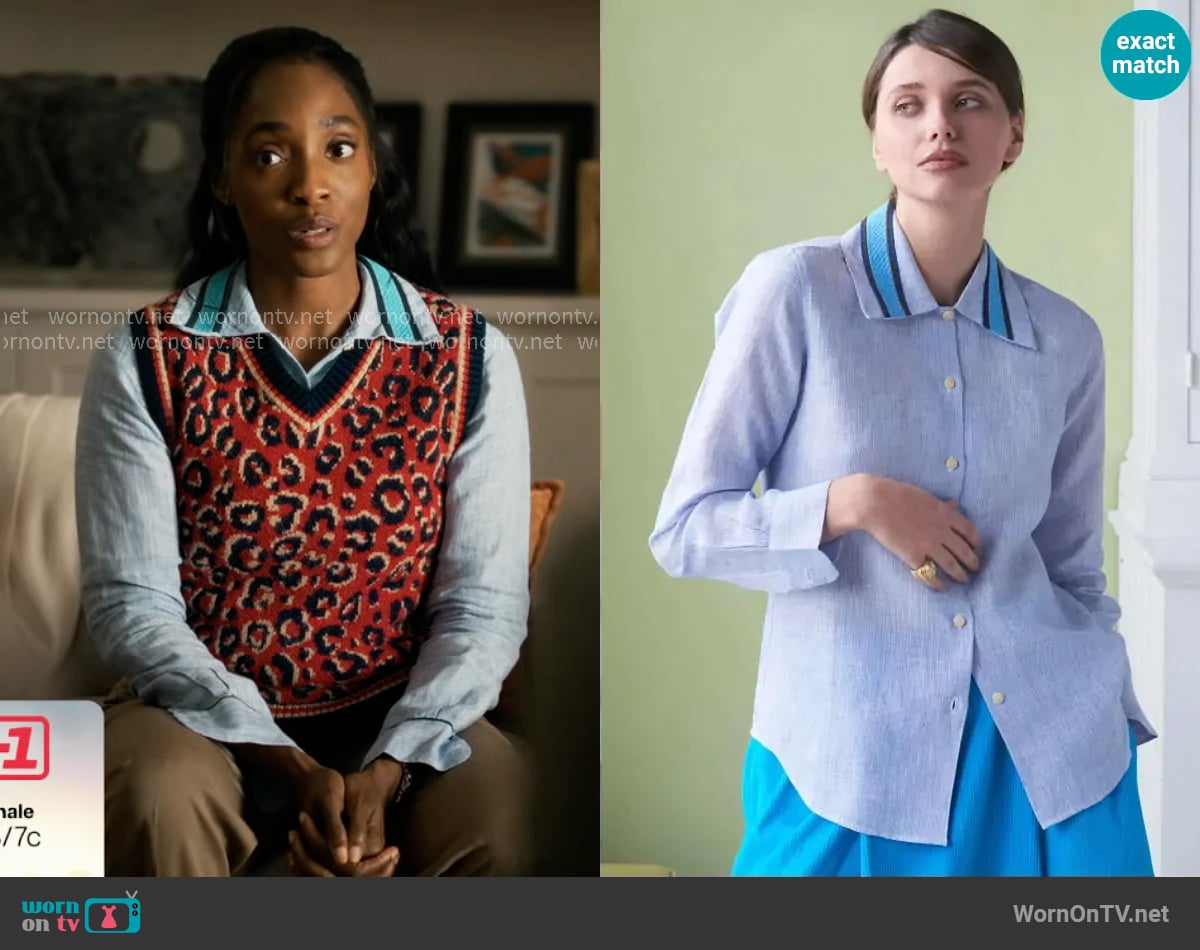 Jupe by Jackie Bluebell Shirt worn by Faith Mitchell (Iantha Richardson) on Will Trent